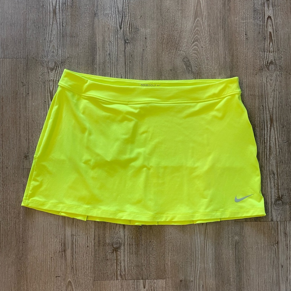 Nike Neon Yellow Athletic Skort